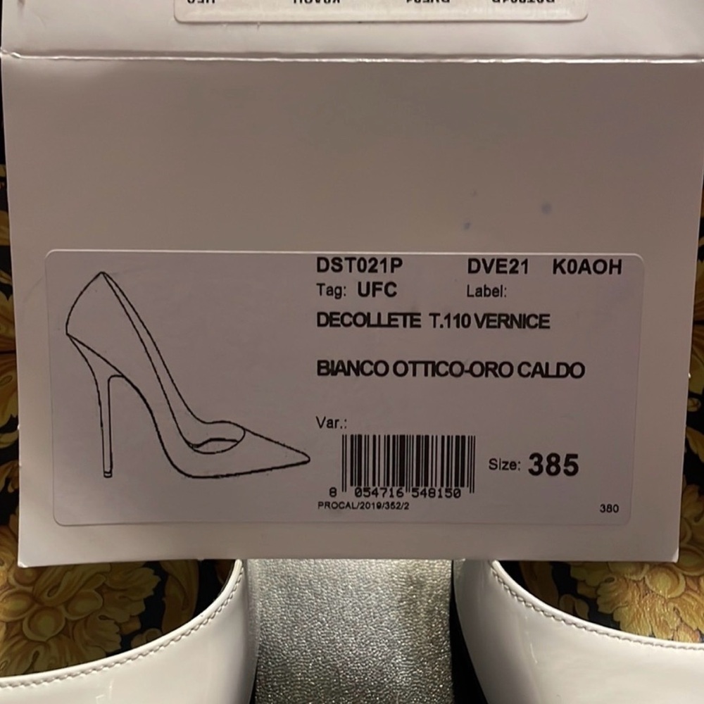 Versace White Pointed Toe Heels - image 6